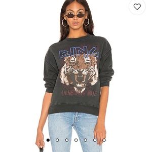 Anine Bing Tiger Sweatshirt, like new worn once size small